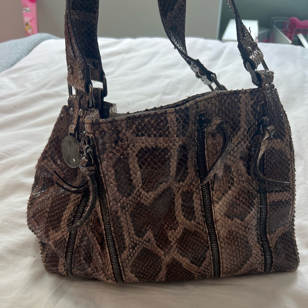 Stuart Weitzman Snakeskin Purse.